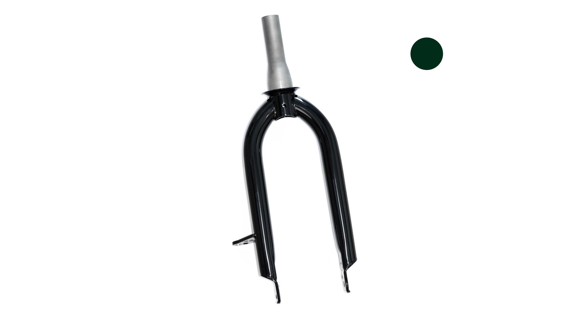 Studio picture of a Front fork with a Race colored dot