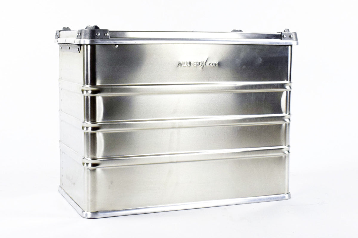 Alu box on a white background