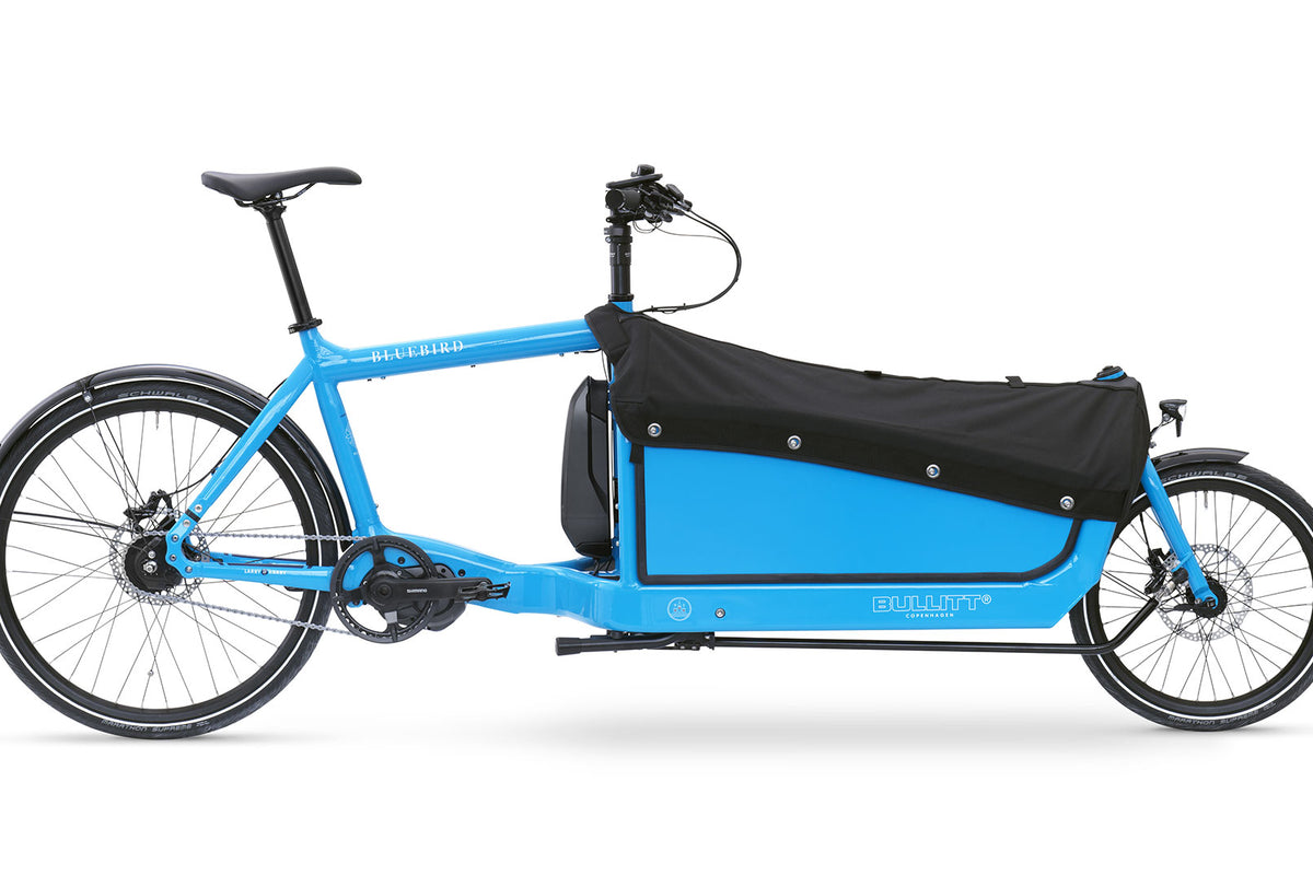 Sideview of the Bluebird BBX panels with the full bike, with the BBX hood attached