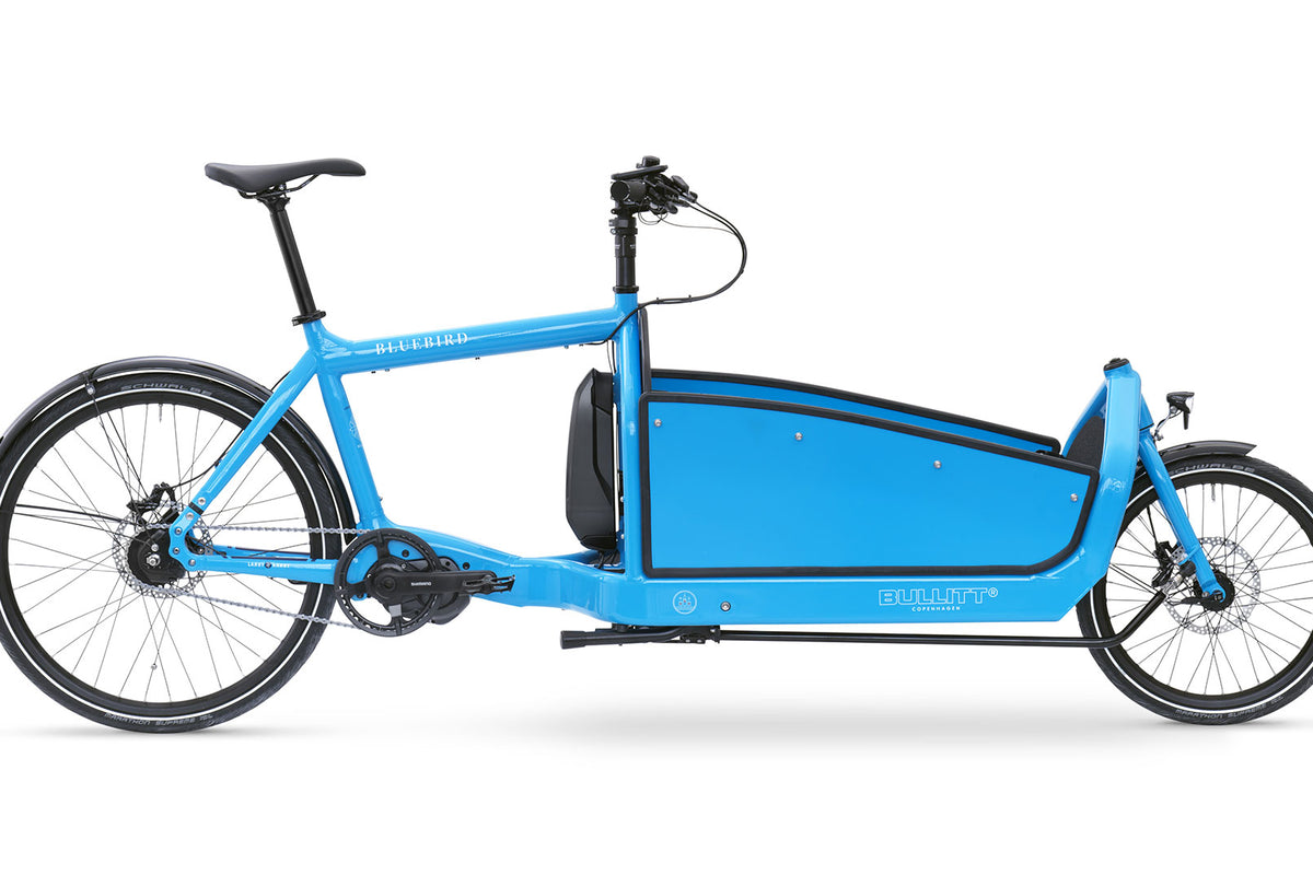 Sideview of the Bluebird BBX panels with the full bike, without the BBX hood attached