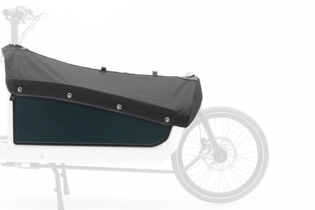 Sideview of the Race BBX panels with the hood attached