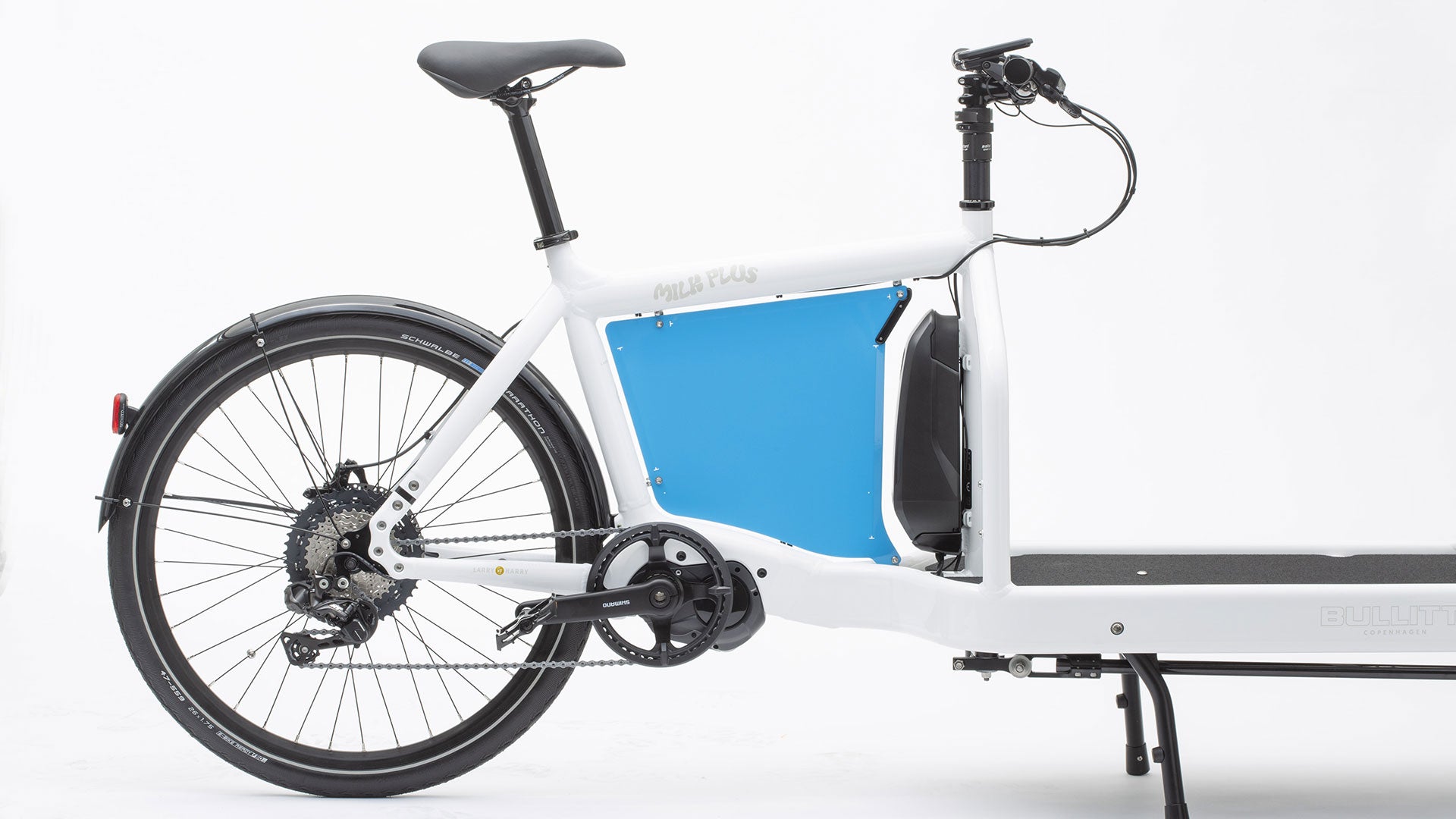 Milkplus eBullitt with Bluebird billboard