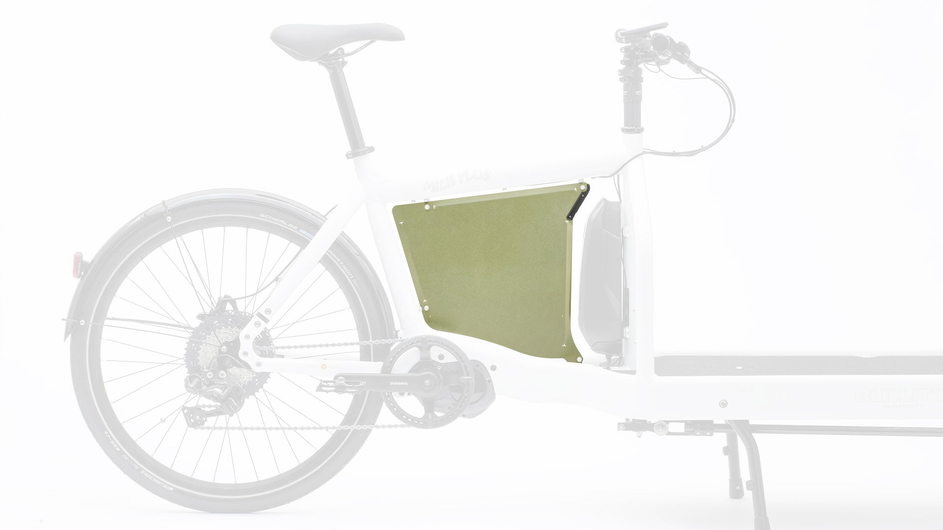 studio picture of a green billboard for the small battery eBullitt