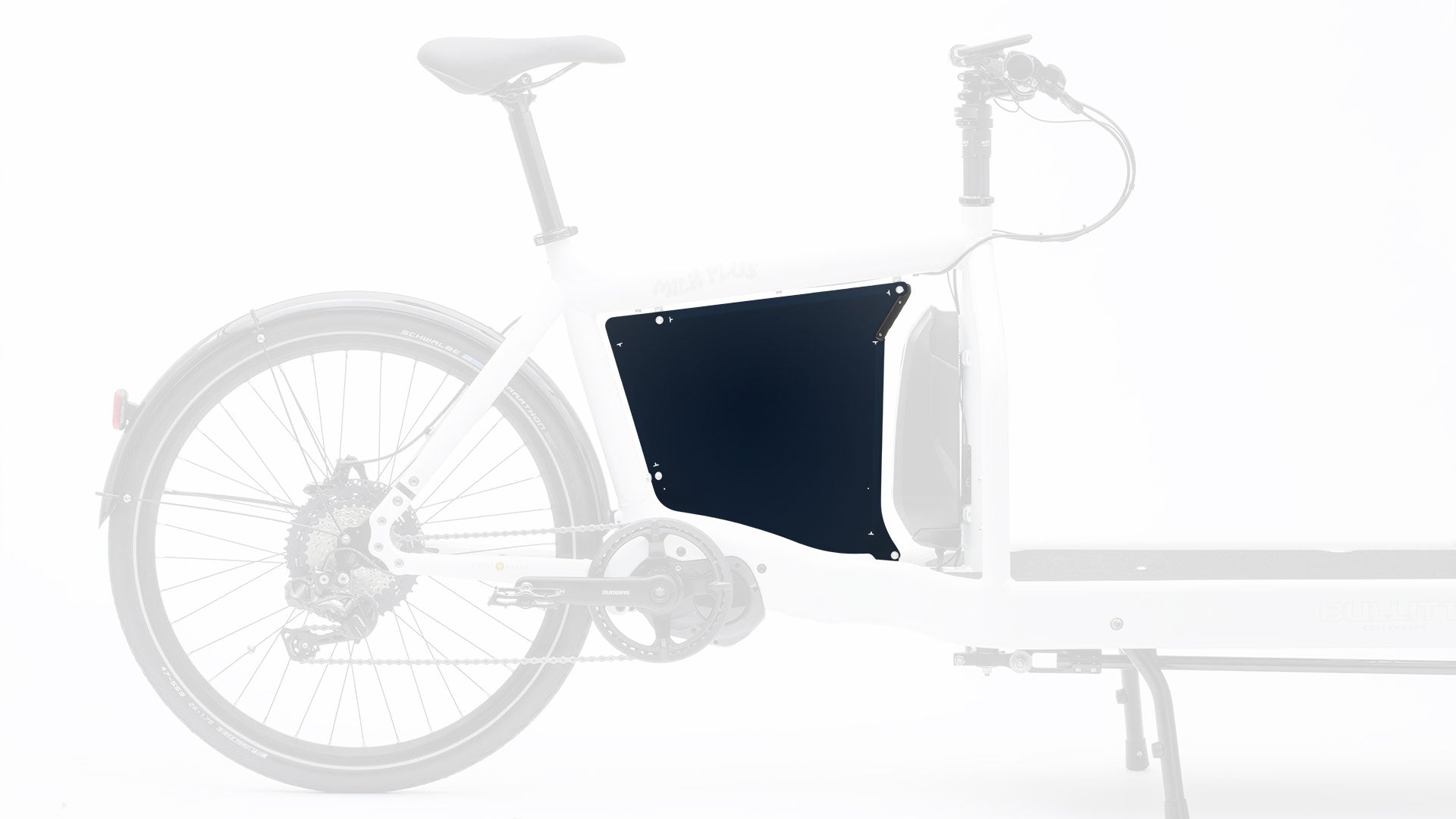 studio picture of a dark blue billboard for the small battery eBullitt