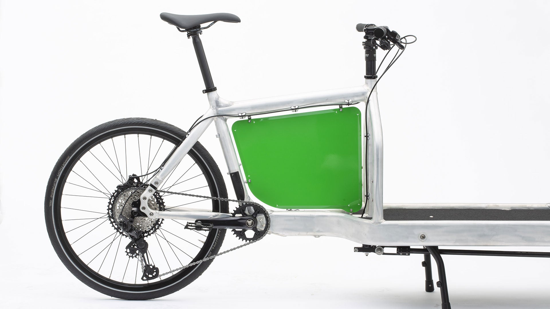 studio picture of a vintage green billboard for the original Bullitt