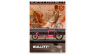 Bullitt Poster with frame, that shows a pink bike in front of a store window