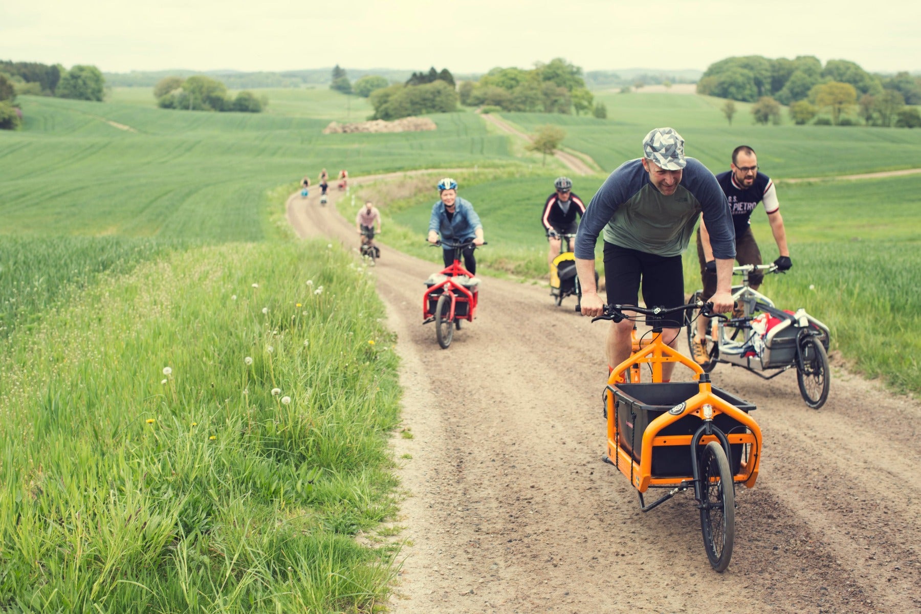 Social ride in the countryside on Bullitts