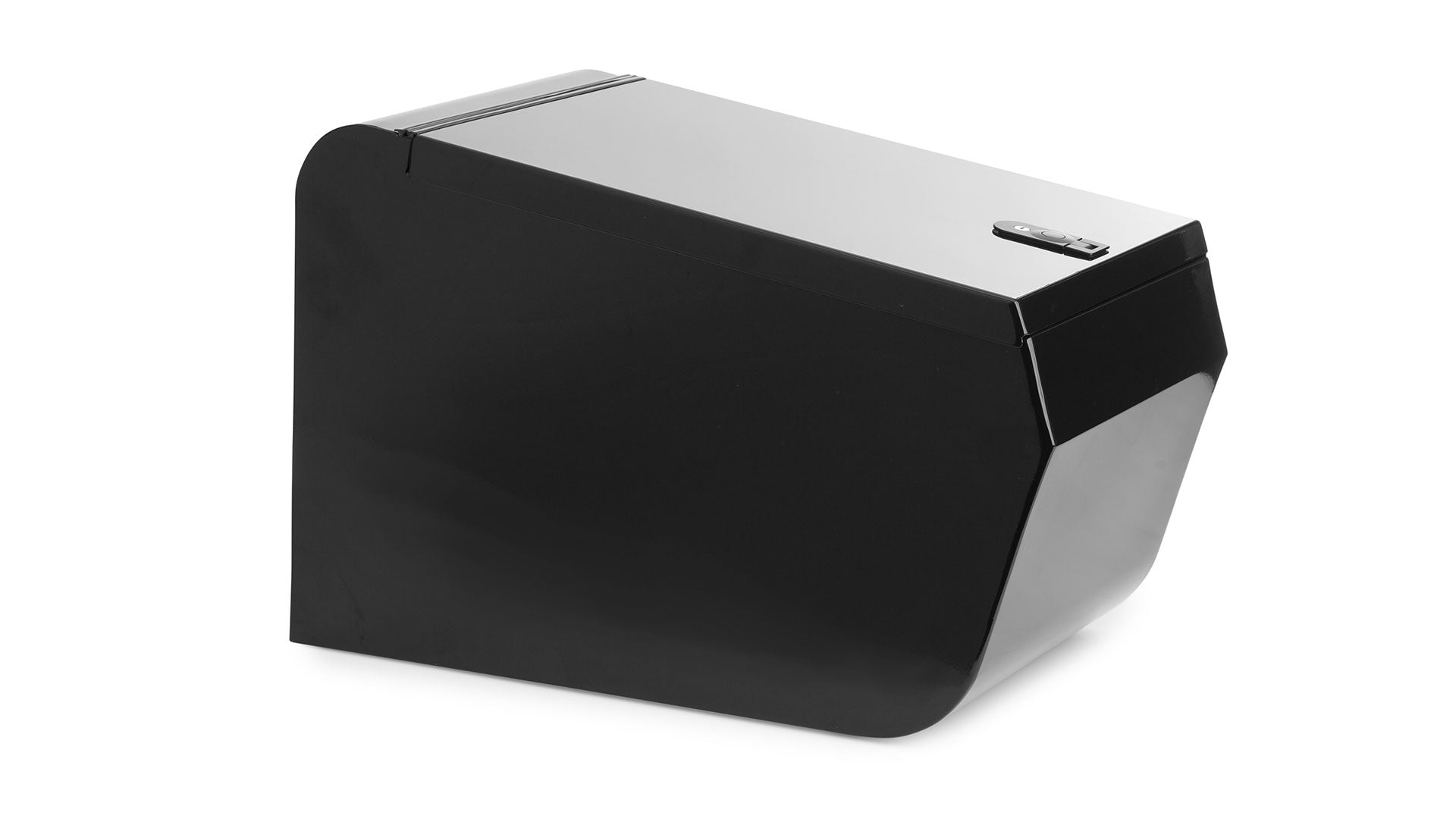 A black convoy cargo box on a white background