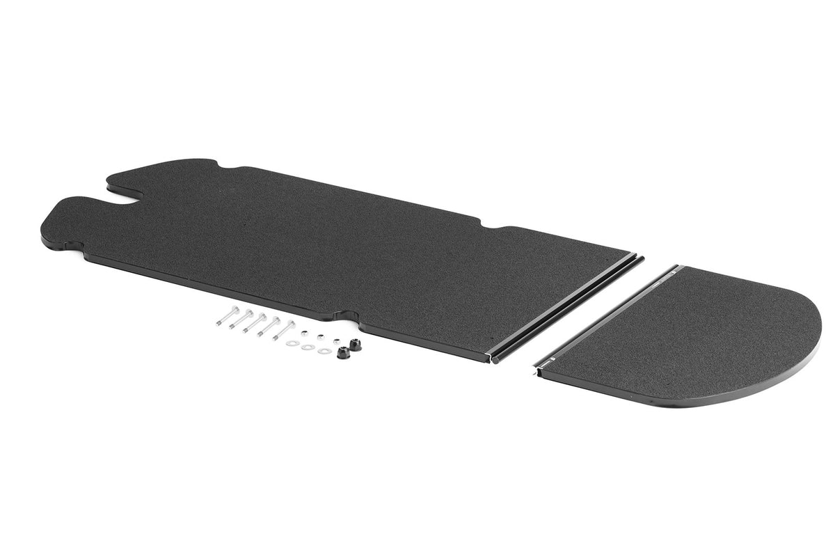 Honeycomb board laid out with bolts