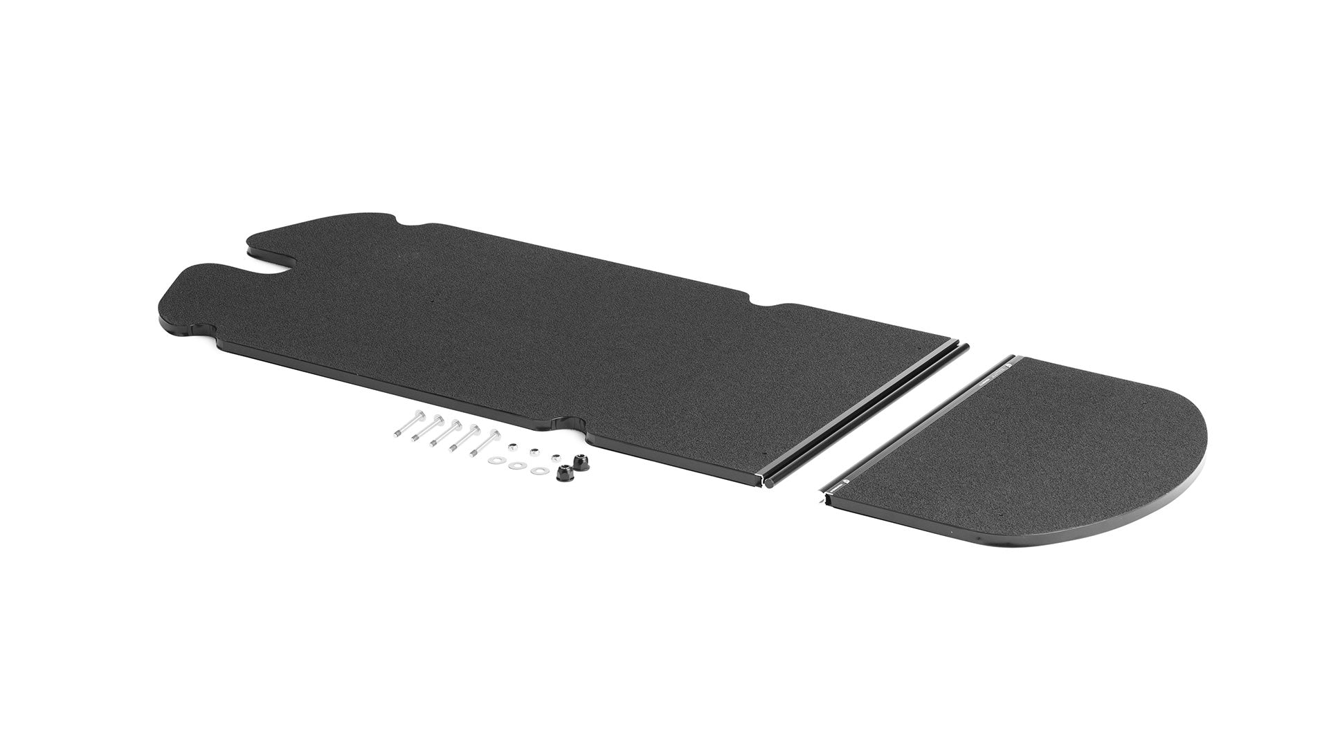 Honeycomb board laid out with bolts