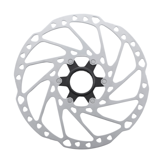 Shimano SM-RT64 brake rotor 203mm centerlock on white background
