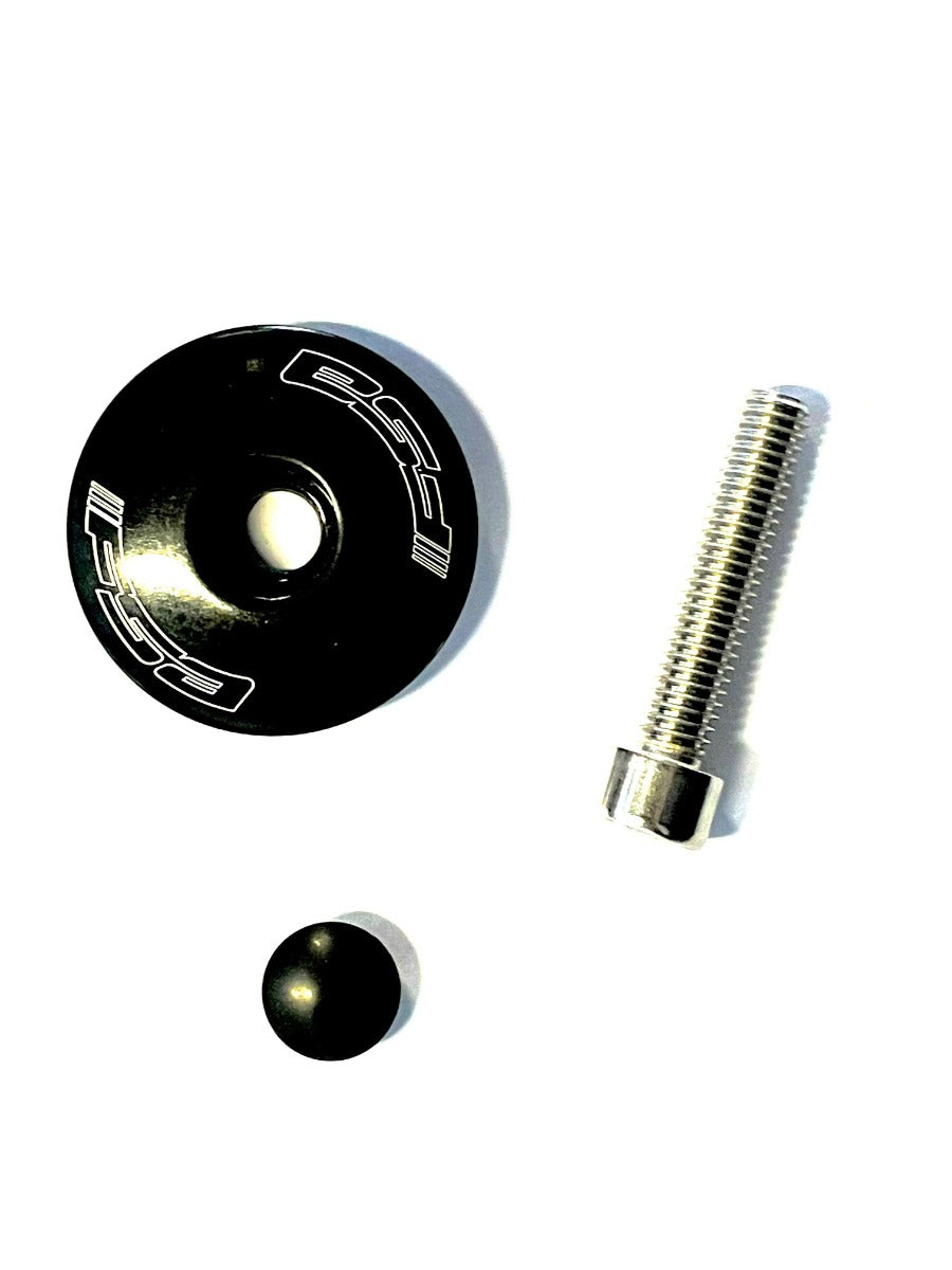Top cap for long steering rod in black