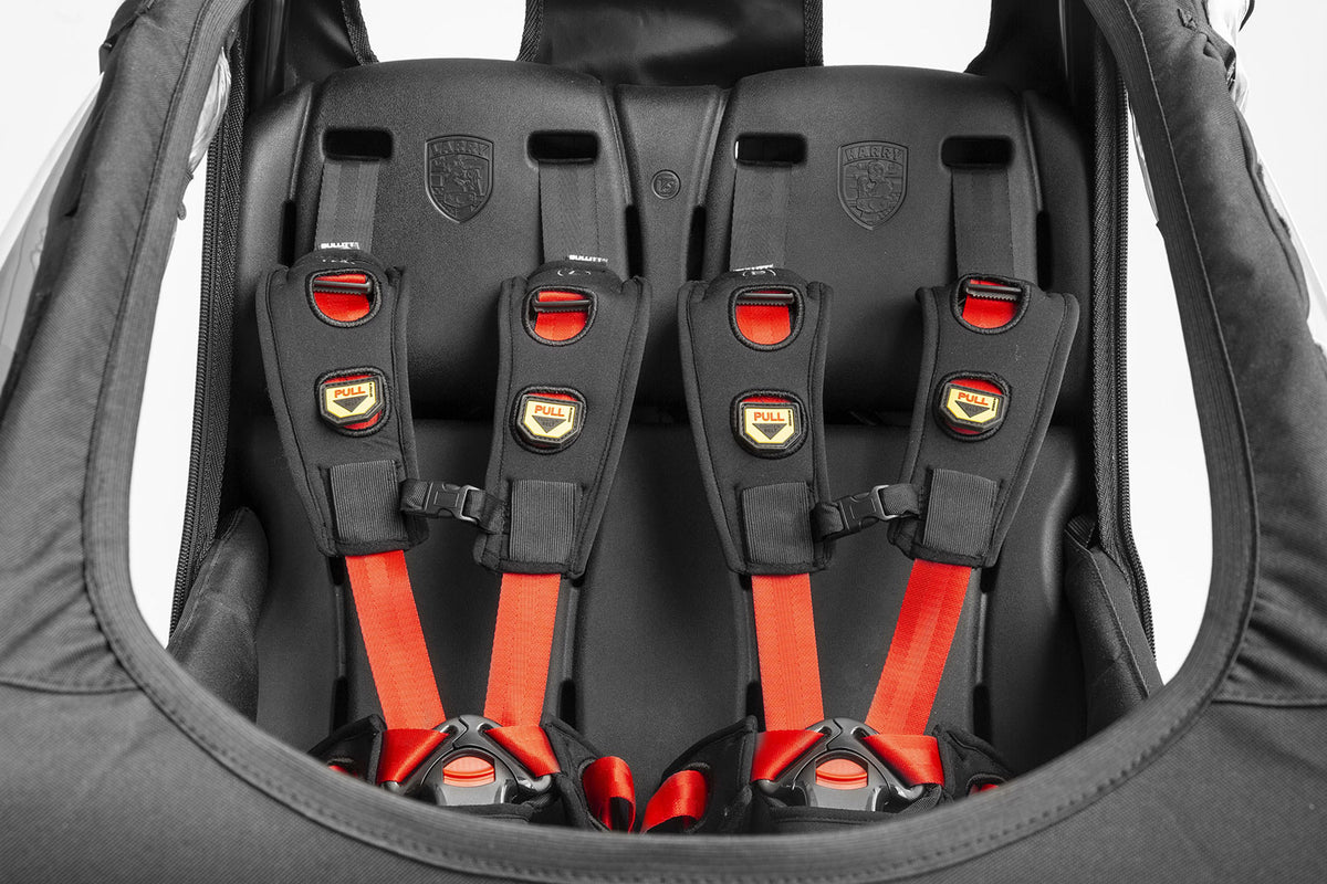 twin seat without seatbelts