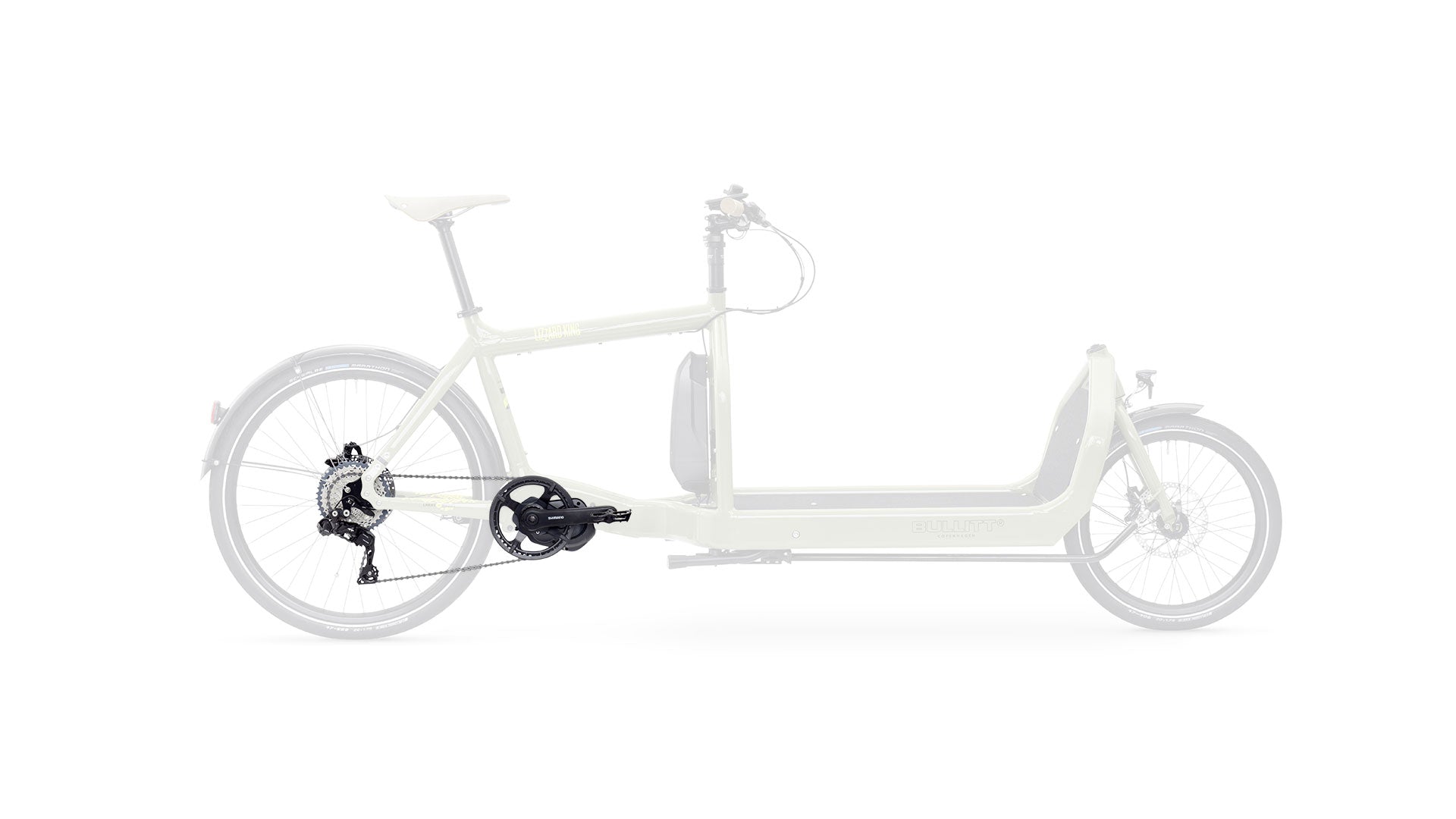 eBullitt with XT 11 speed gear group. It is external gearing with a single chainring in the front, 11 speed cassette and electronic shifting.