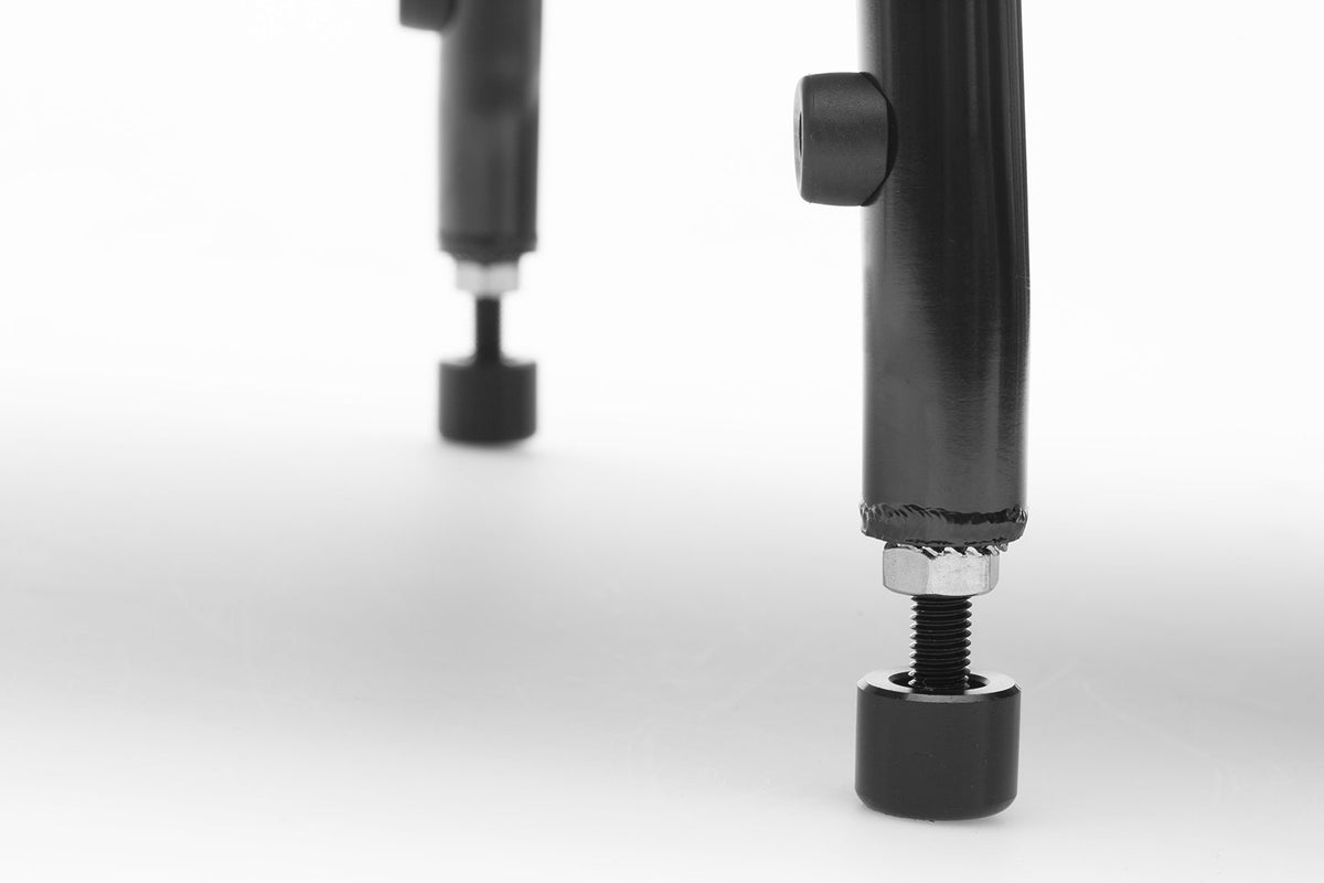Feet for CroMo Kickstand mounted on bike