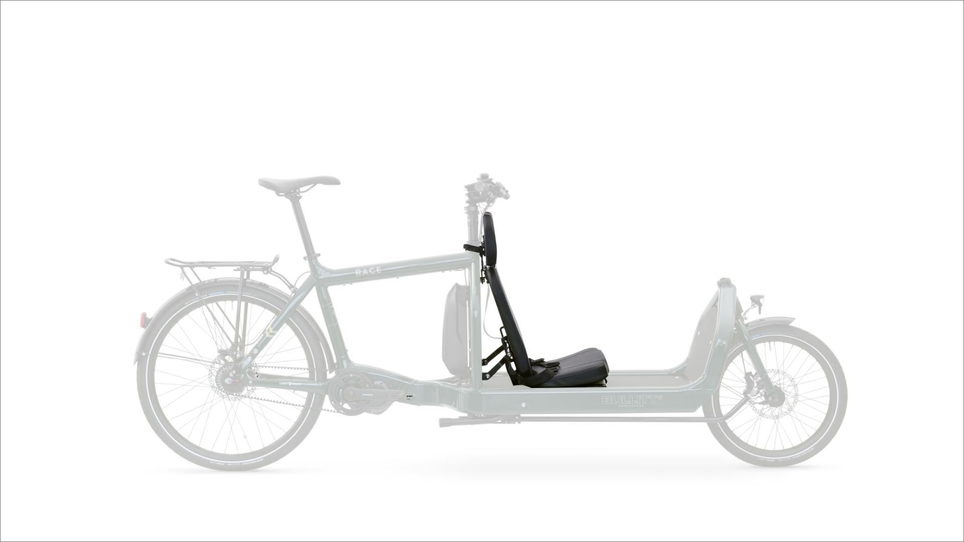 Masked Bullitt with a Foldable Seat seen from the side