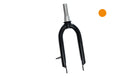 Studio picture of a Front fork with a Clockwork colored dot