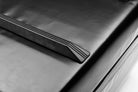 Closeup of Black BagPRO for Bullitt cargo bike. Focus on plastic bumpers