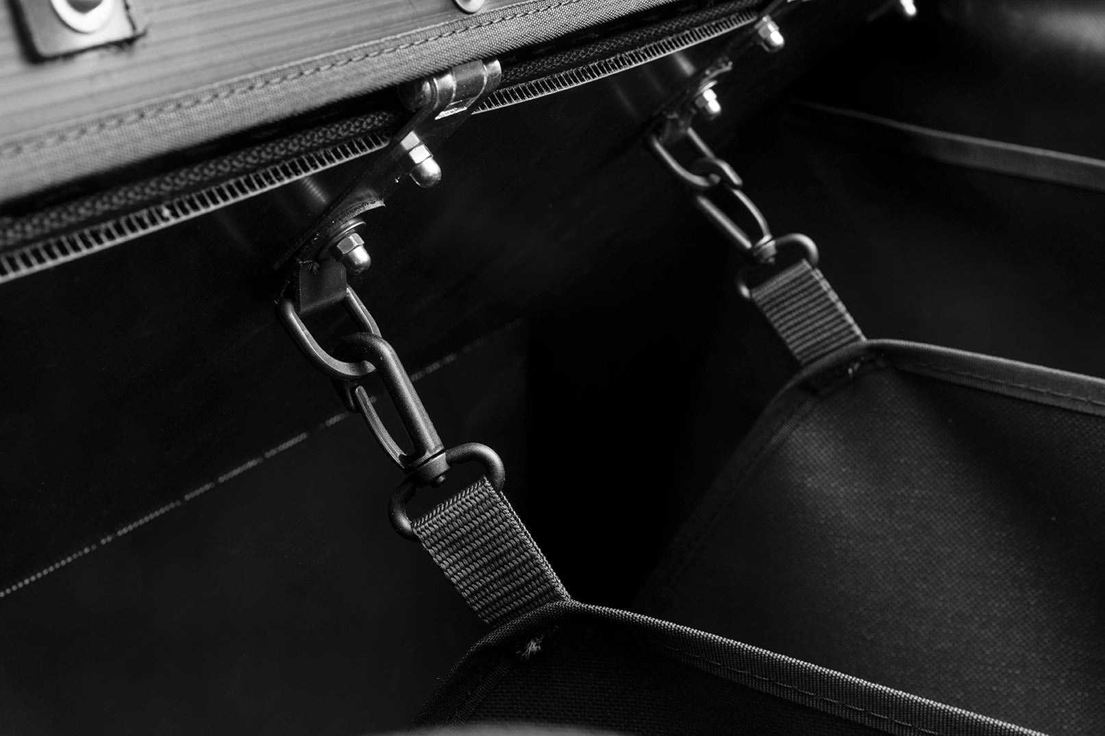 Closeup of the insides of a BagPRO