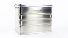 Alu box on a white background