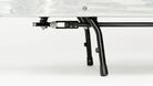 Aluminium Kickstand with spring mounted on bike