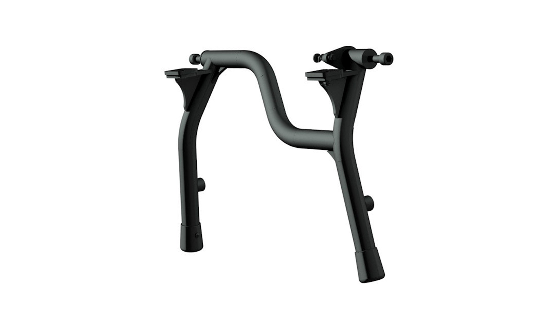 Aluminium Kickstand with spring mounted on bike