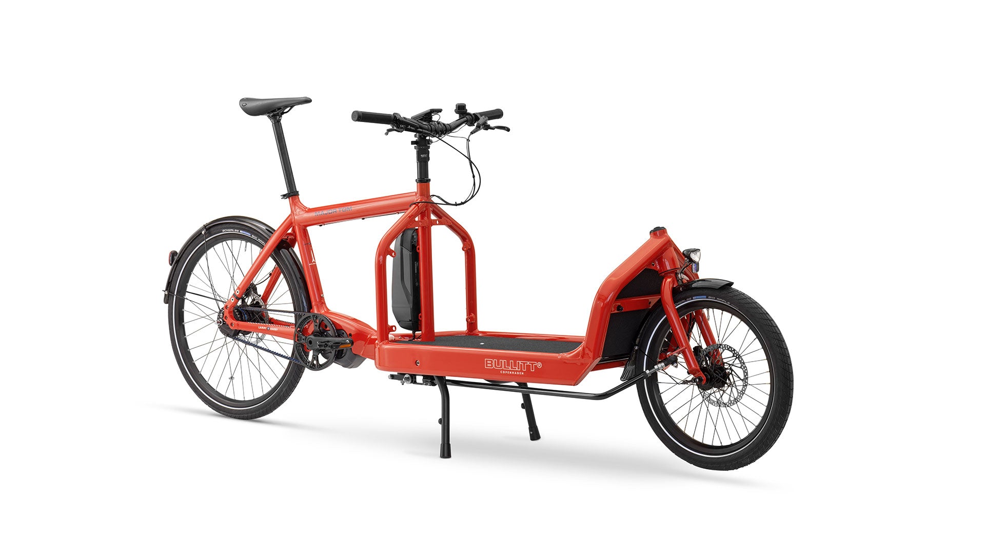Aluminium Kickstand with spring mounted on bike