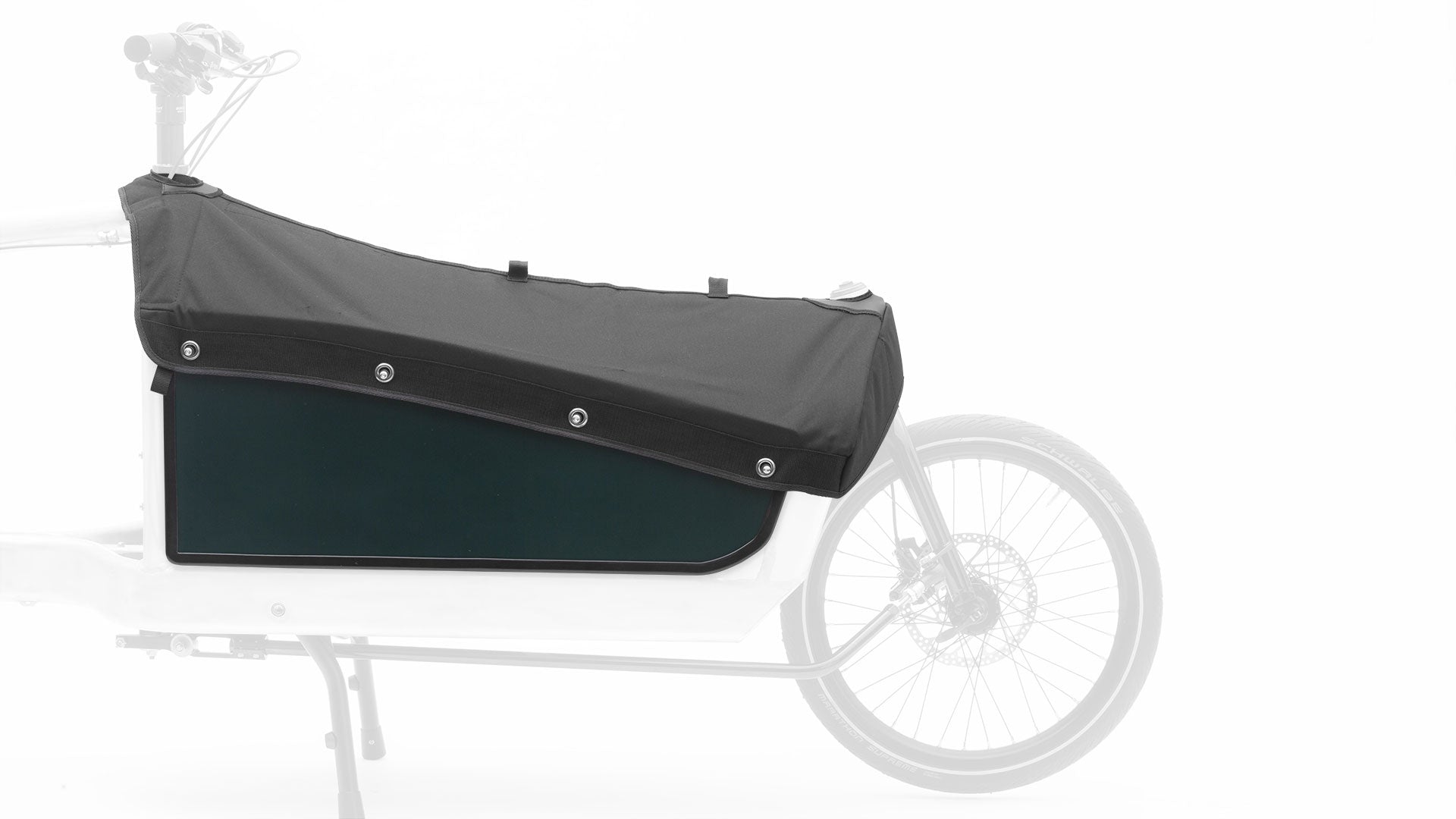 Sideview of the Race BBX panels with the hood attached