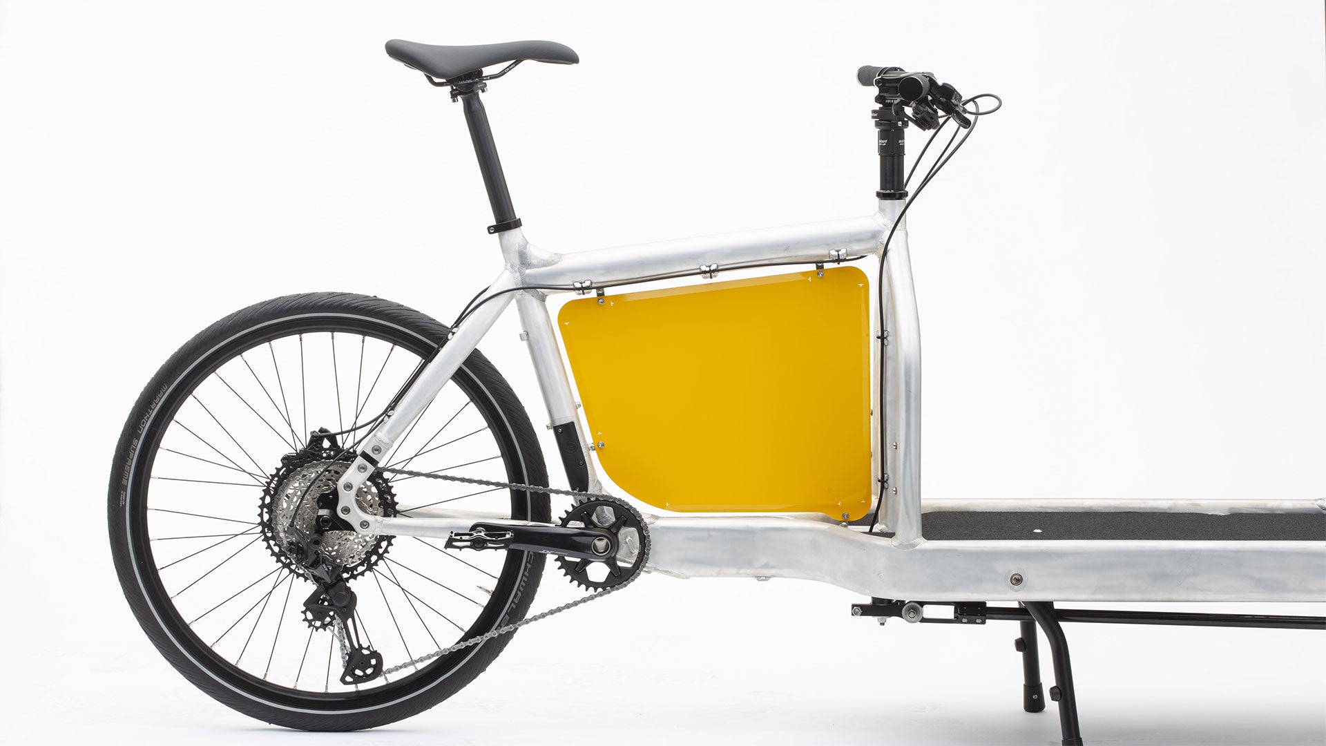 studio picture of a yellow billboard for the original Bullitt