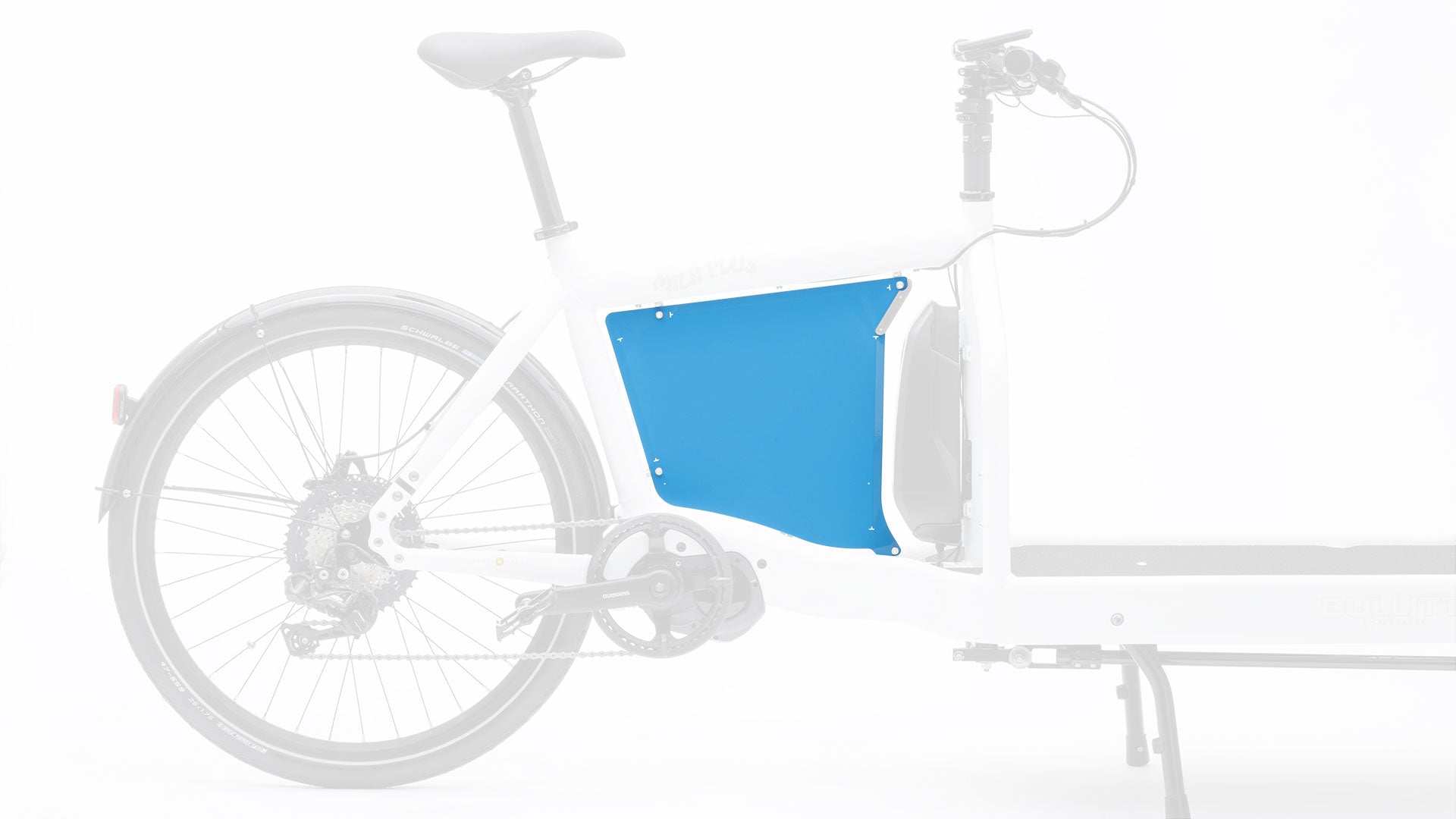 studio picture of a blue billboard for the small battery eBullitt