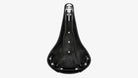 Brooks B17 black saddle seen from the bottom on a white background