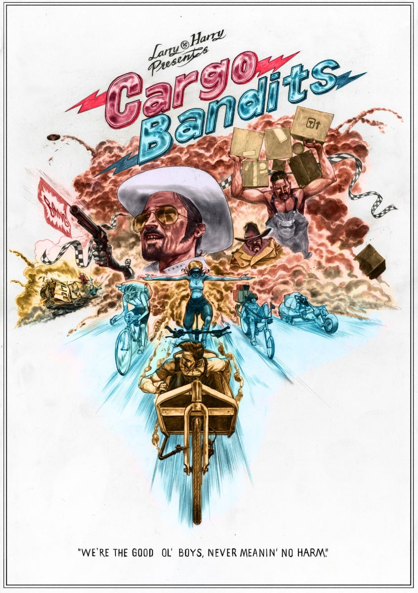 Graphic of poster from Bandits collection