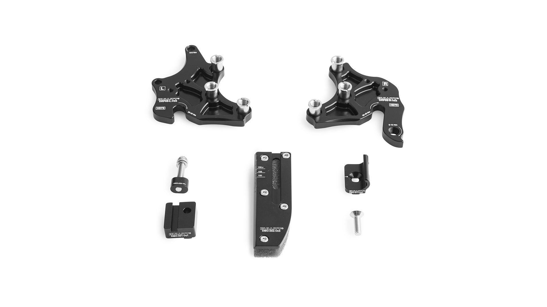 External 135mm with front derailleur mount, dropout kit