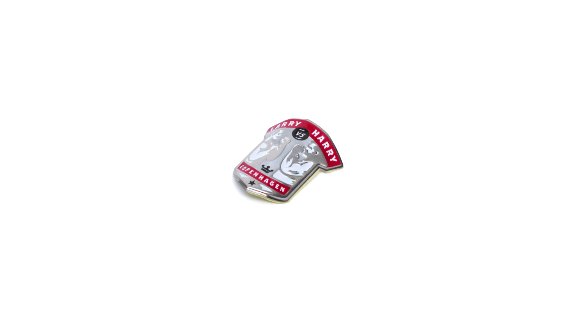 Curved Larry vs Harry badge