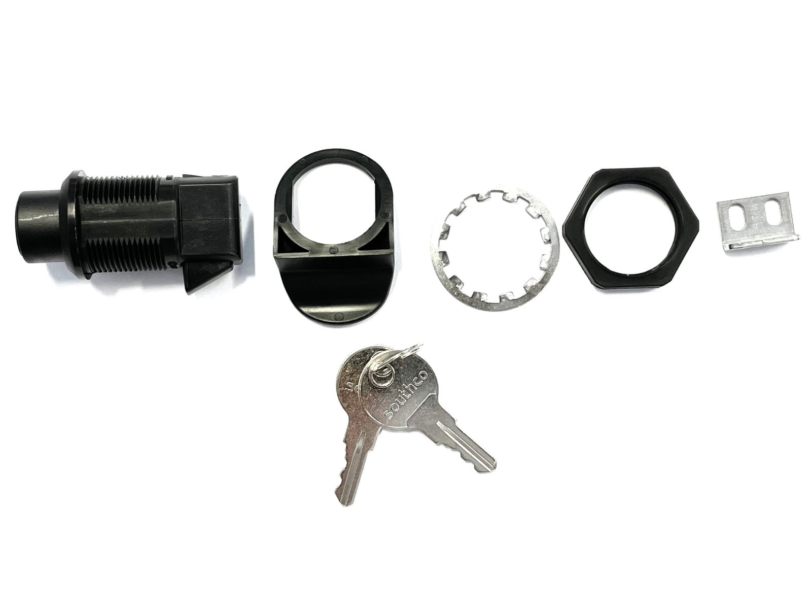 Parts of the lock mechanism for a BagPRO