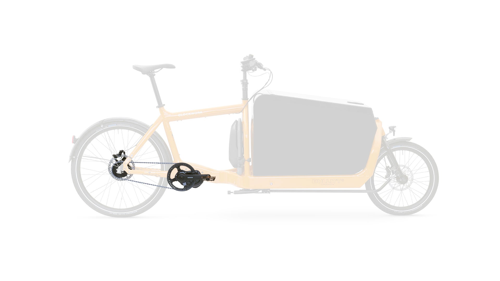 eBullitt with the Nexus 5 Di2 gear group. It is internal gearing with chain and electronic shifting.