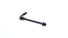 A quick release axle on white background
