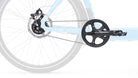 Side view of the Shimano Alfine 8 speed with dynamo front wheel, where everything but the gear is greyed out