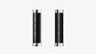 A pair of black Brooks Slender grips on a white background