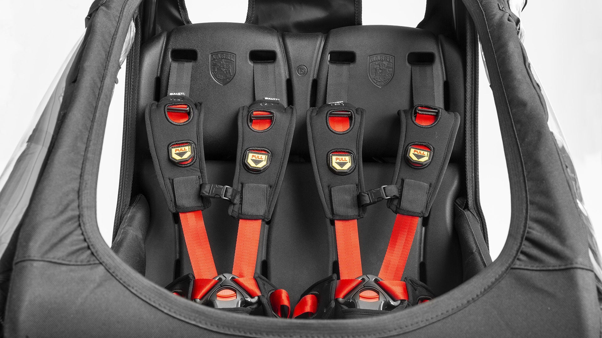 twin seat without seatbelts
