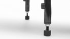 Feet for CroMo Kickstand mounted on bike