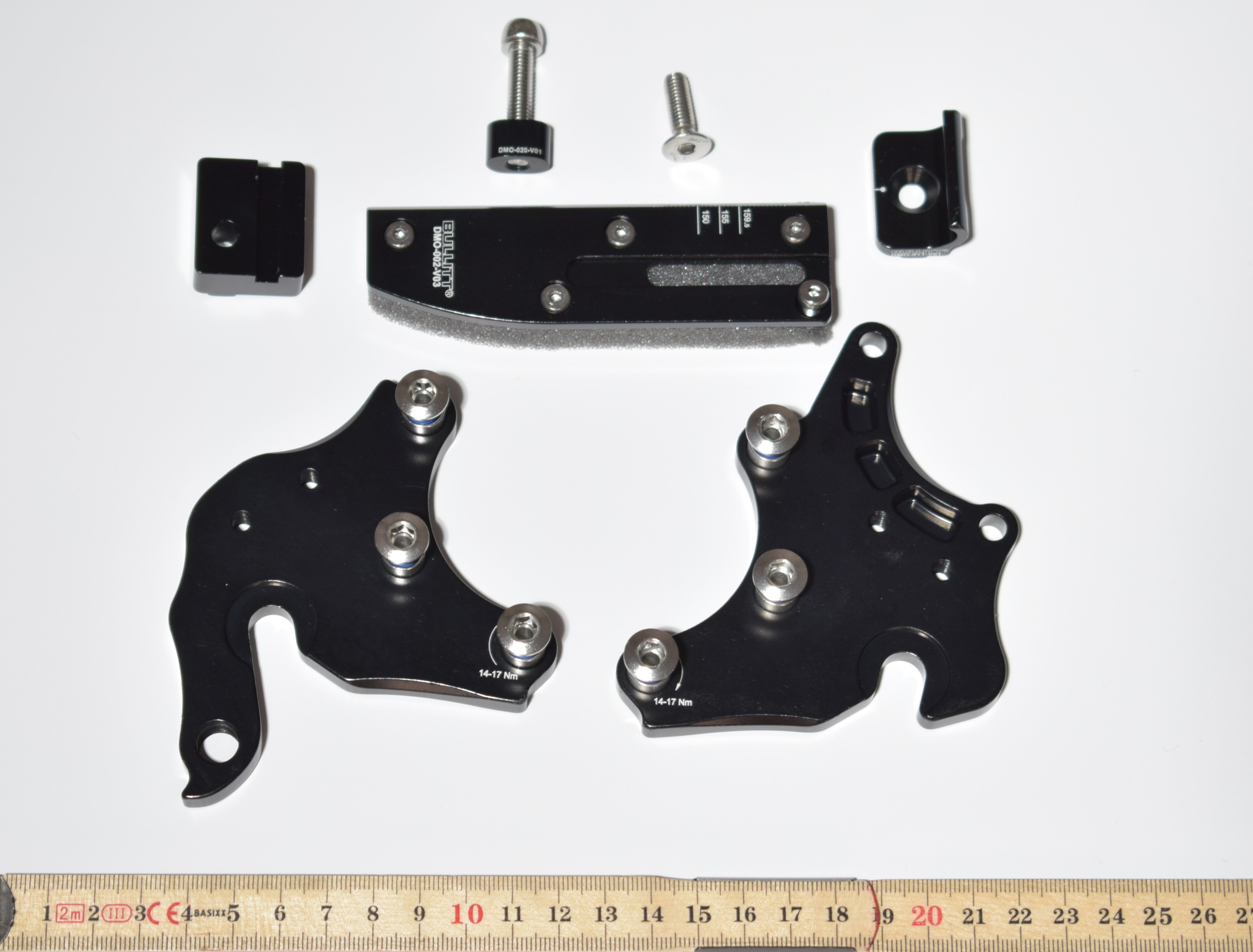 Dropouts, external gear w/ front derailleur kit, 135x10, for